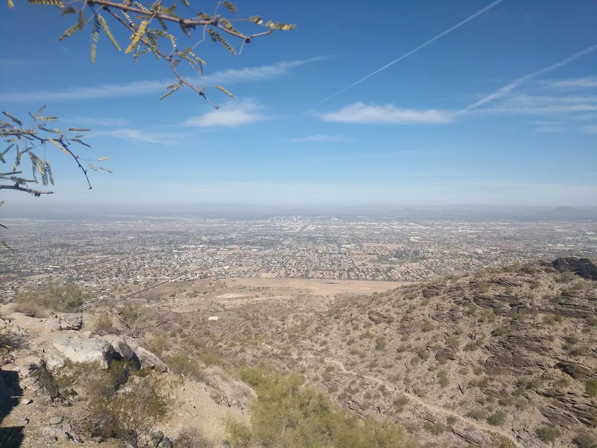 Phoenix viewed from Dobbins Lookout on South Mountain.
