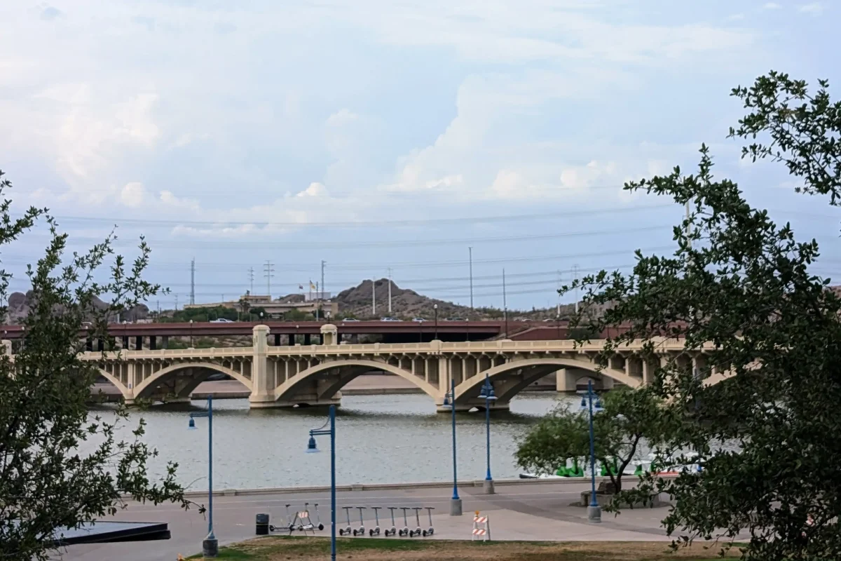 Tempe Beach Park beside Tempe Town Lake.