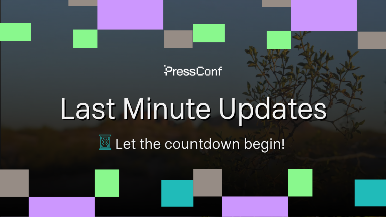 PressConf 2026 last-minute event updates.